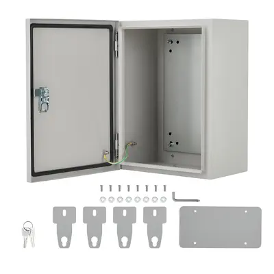 Garvee IP67 Carbon Steel Outdoor Electrical Junction Box – Waterproof, Dustproof, Lockable Wall-Mounted Enclosure (20‘’...