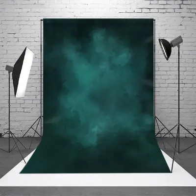 Aperturee Abstract Dark Green Foggy Backdrop For Photography