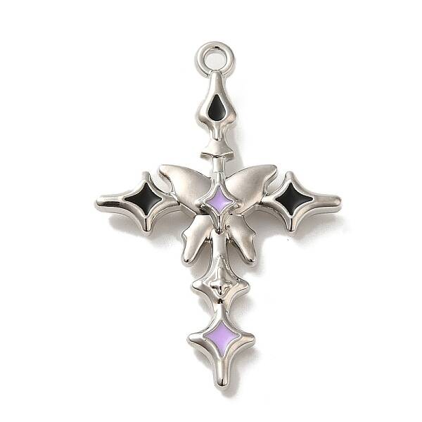 Spray Painted Alloy Pendants