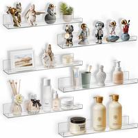 DEZZER 10-Pack Acrylic Floating Shelves Decor 15\