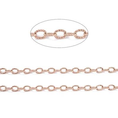 Ion Plating(IP) 304 Stainless Steel Textured Cable Chains
