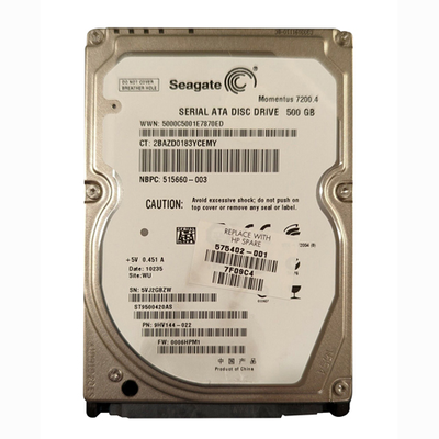575402-001 HP 500GB 7200RPM SATA 3Gb/s 16MB Cache 2.5-inch Hard Drive