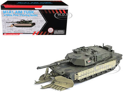 United States M1A1 AIM (Abrams Integrated Management) Tank with Mine Plow (Plowing Mode) 68 \