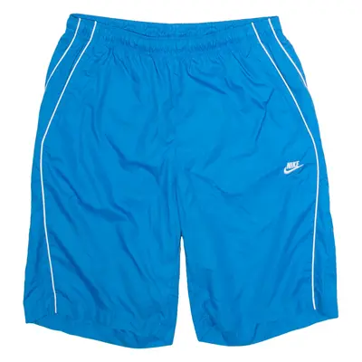 NIKE Mesh Lined Mens Swimming Shorts Blue L W30