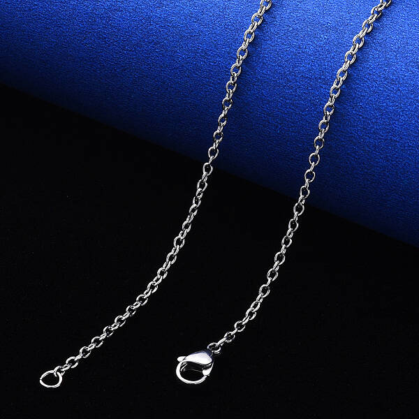 Non-Tarnish 304 Stainless Steel Cable Chain Necklace