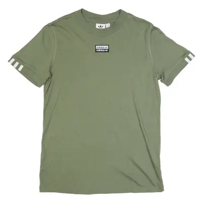 ADIDAS ORIGINALS Womens T-Shirt Green UK 10