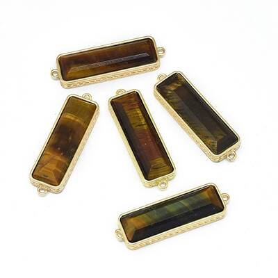 Natural Tiger Eye Links connectors