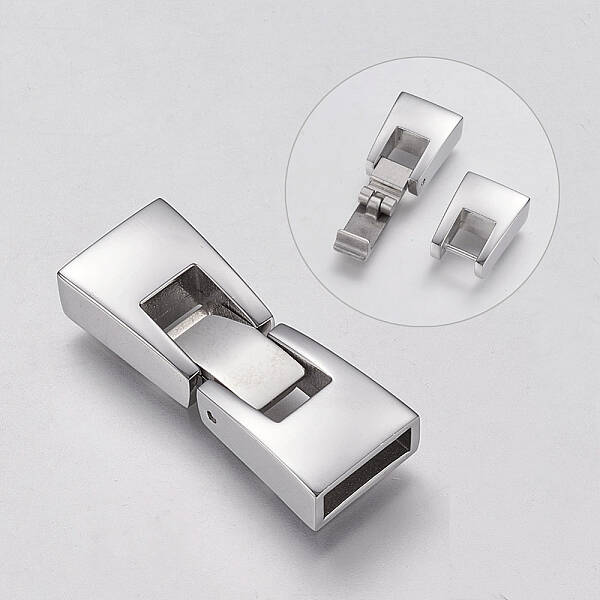 Tarnish Resistant 304 Stainless Steel Snap Lock Clasps