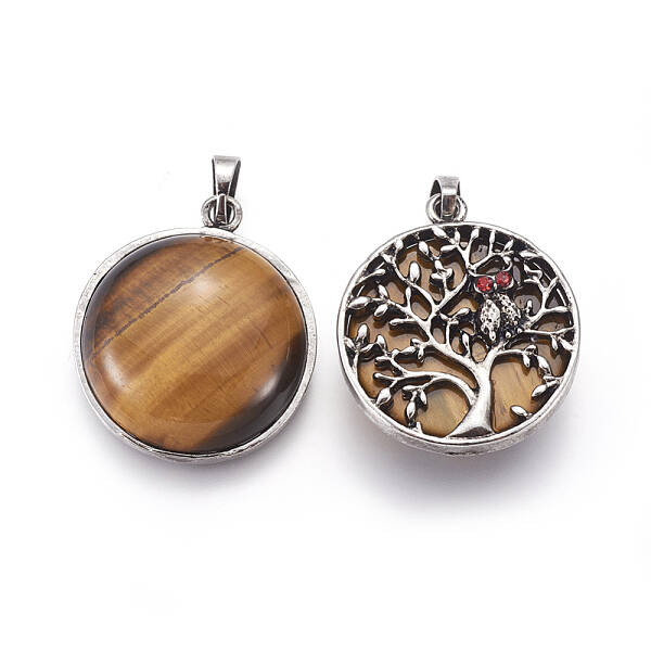 Natural Tiger Eye Pendants
