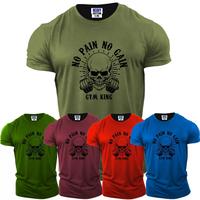 Men' Short Sleeve Sport's T-Shirt Gym,Workout,Horrror,Skull USA New Gift Tee, Streetwear Crewneck Comfort Tshirt