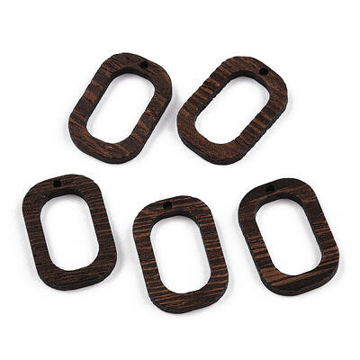 Natural Wenge Wood Pendants