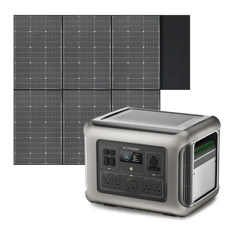 ALLPOWERS 2500W Solar Generator (R2500 + SP039 600W Solar Panel) R2500+SP039 600W Solar Panel