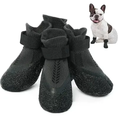 Adjustable Breathable Dog Shoes, 4 Counts/set Waterproof Non-slip Dog Socks, Pet Outdoor Sports Shoes for Large Medium Dogs