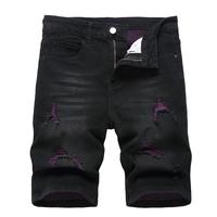 JUNBAOSS Men's Slim Fit Stretch Denim Shorts Ripped Skinny Jean Shorts for Men, Fashion Straight Comfort Flex Waist Short Jea...