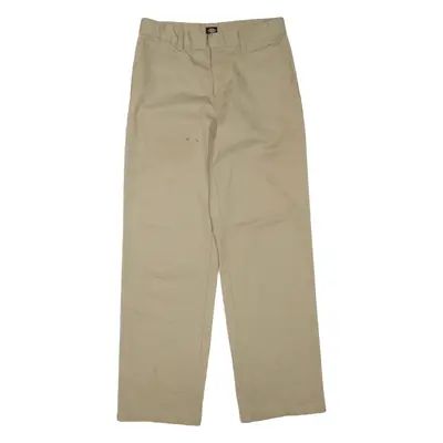 DICKIES Womens Trousers Beige Regular Straight W28 L30