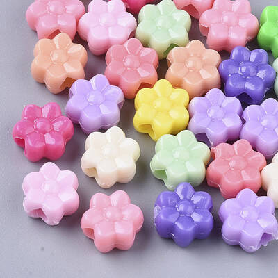 Opaque Acrylic European Beads