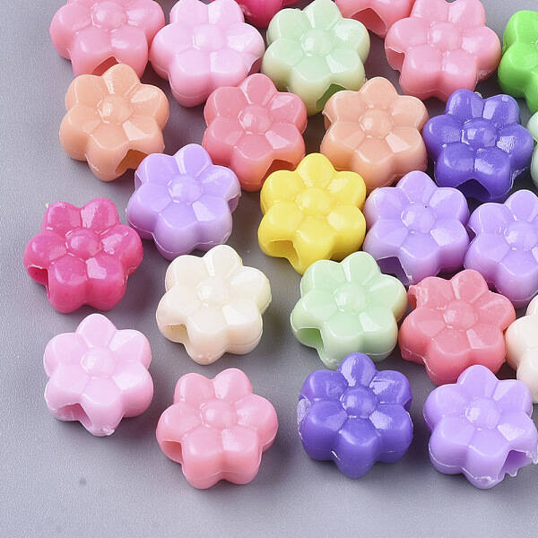 Opaque Acrylic European Beads