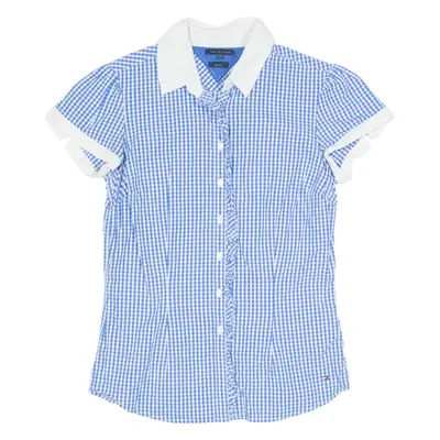 TOMMY HILFIGER Womens Shirt Blue Gingham S
