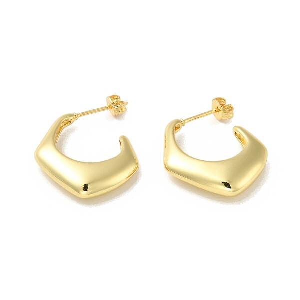 Rack Plating Brass Chunky Stud Earrings