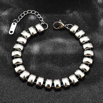 304 Stainless Steel Rectangle Link Chain Braceletes for Women