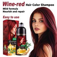 TOAE 400ml 3 In 1 Hair Color Shampoo For Women For Wine Red Hair, New Trend,4 Colors Available,Plant extracts-Long Lasting–...