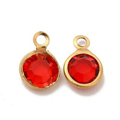 Ion Plating(IP) 304 Stainless Steel with Glass Charms
