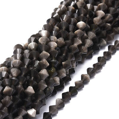 Natural Obsidian Beads Strands