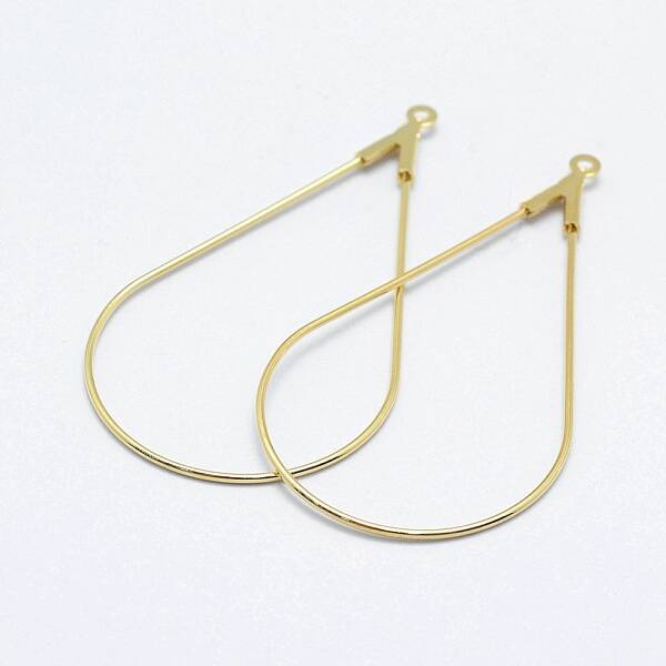 Brass Hoop Earrings Findings