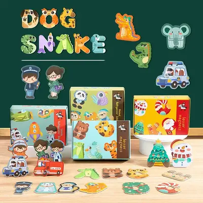 26pcs Jumbo Learning Letters Colorful Abc Alphabet Animal Shape Toys Large Uppercase Refrigerator Fridge Decoration Preschool...