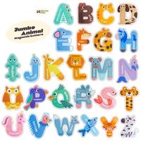 26pcs Jumbo Learning Letters Colorful Abc Alphabet Animal Shape Toys Large Uppercase Refrigerator Fridge Decoration Preschool...