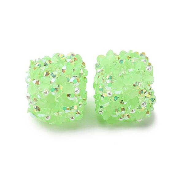 Resin Rhinestone Beads