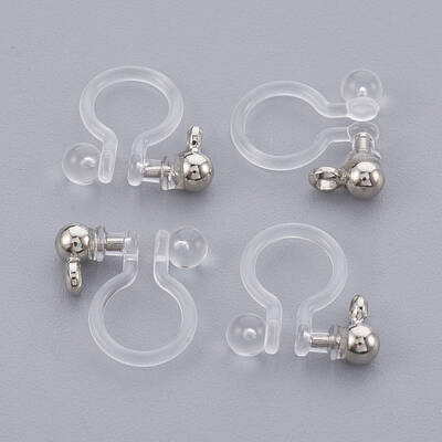 Brass Clip-on Earring Component