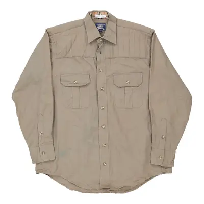Burberry Shirt - Large Beige Cotton | Size: large