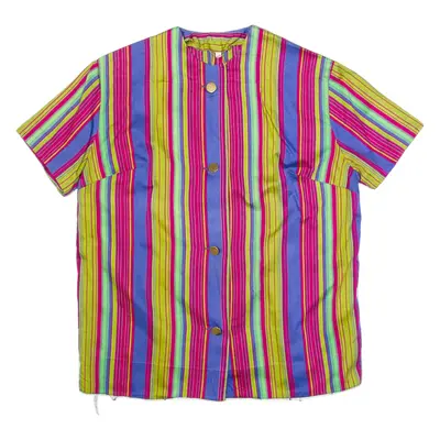 Womens Printed Blouse Pink Striped S