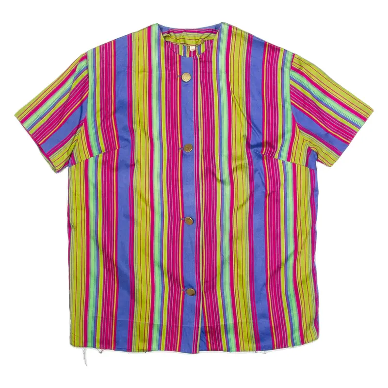 Womens Printed Blouse Pink Striped S