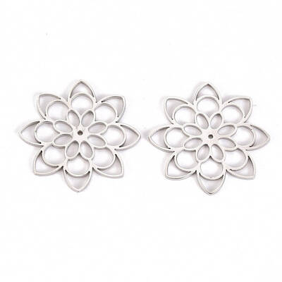 Non-Tarnish 304 Stainless Steel Filigree Joiners Links