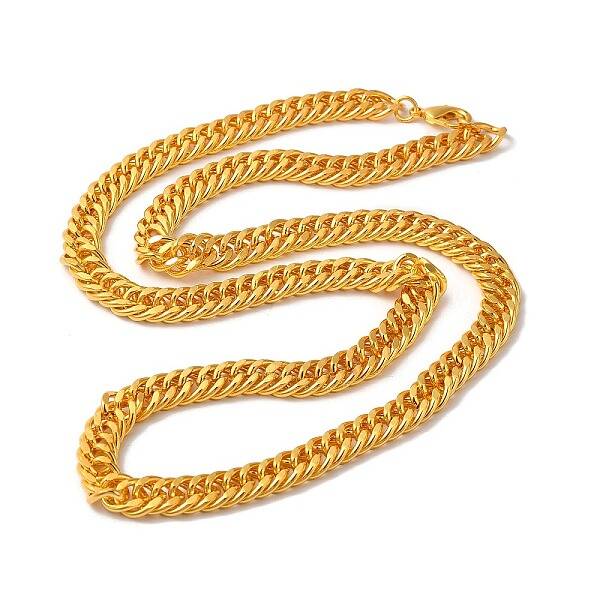 Iron Cuban Link Chain Necklaces for Women Men