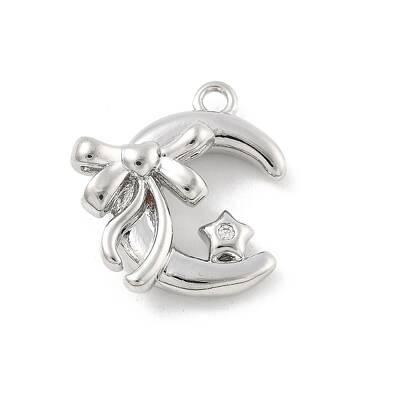 Brass Micro Pave Cubic Zirconia Pendants