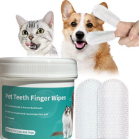 TQT Pet Dental Care Wipes - Cat & Dog Teeth Cleaning Finger Wipes - Reduces Plaque & Freshens Breath - 50 Pcs Reducing Plaque...