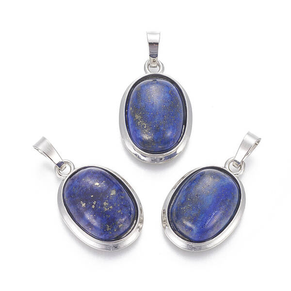 Natural Dyed Lapis Lazuli Pendants