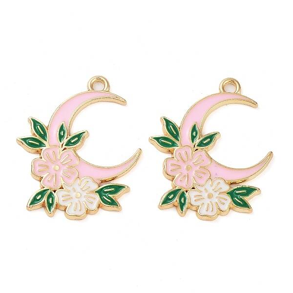 Rack Plating Alloy Enamel Pendants