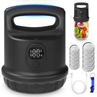 Coobiiya Mason Jar Vacuum Sealer  for Wide and Regular Mouth  Jars with Ergonomic Handle,Cordless Vacuum Sealing Machine Cann...