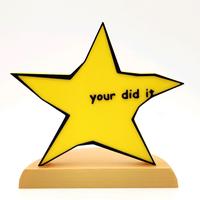 your did it (mini) - Meme Trophy – Funny Award for Celebrating Success & Milestones!