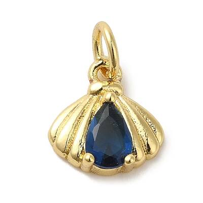 Brass Micro Pave Cubic Zirconia Pendants