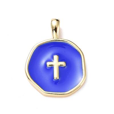Brass Enamel Pendants