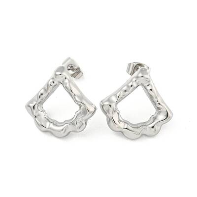 Non-Tarnish Fan 304 Stainless Steel Ear Studs