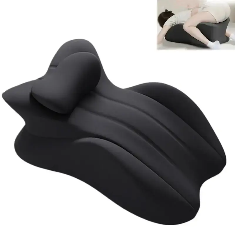 Discreet Wedge Pillow for Couples- Memory Foam Seat Cushion BedHead pad Stress for Intimacy Support, Firm Foam Pillow with Wa...