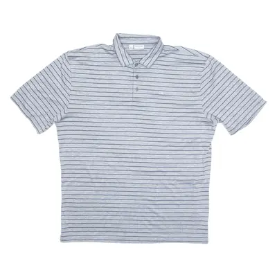 CALVIN KLEIN GOLF Mens Polo Shirt Grey Striped 2XL