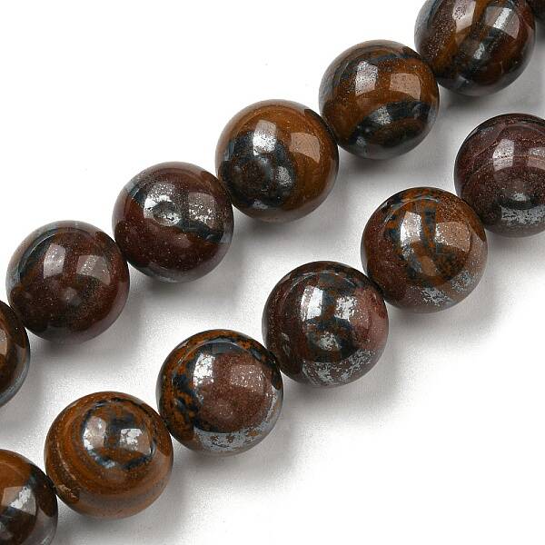 Natural Yellow Tiger Iron Beads Strands