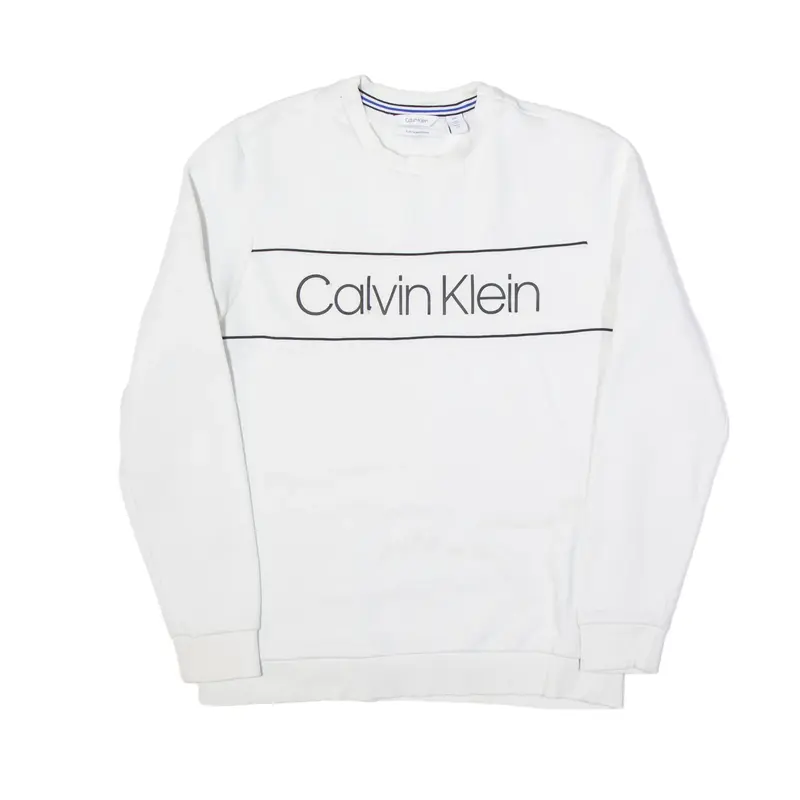 CALVIN KLEIN Sweatshirt White Mens S